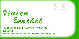 vivien barthel business card